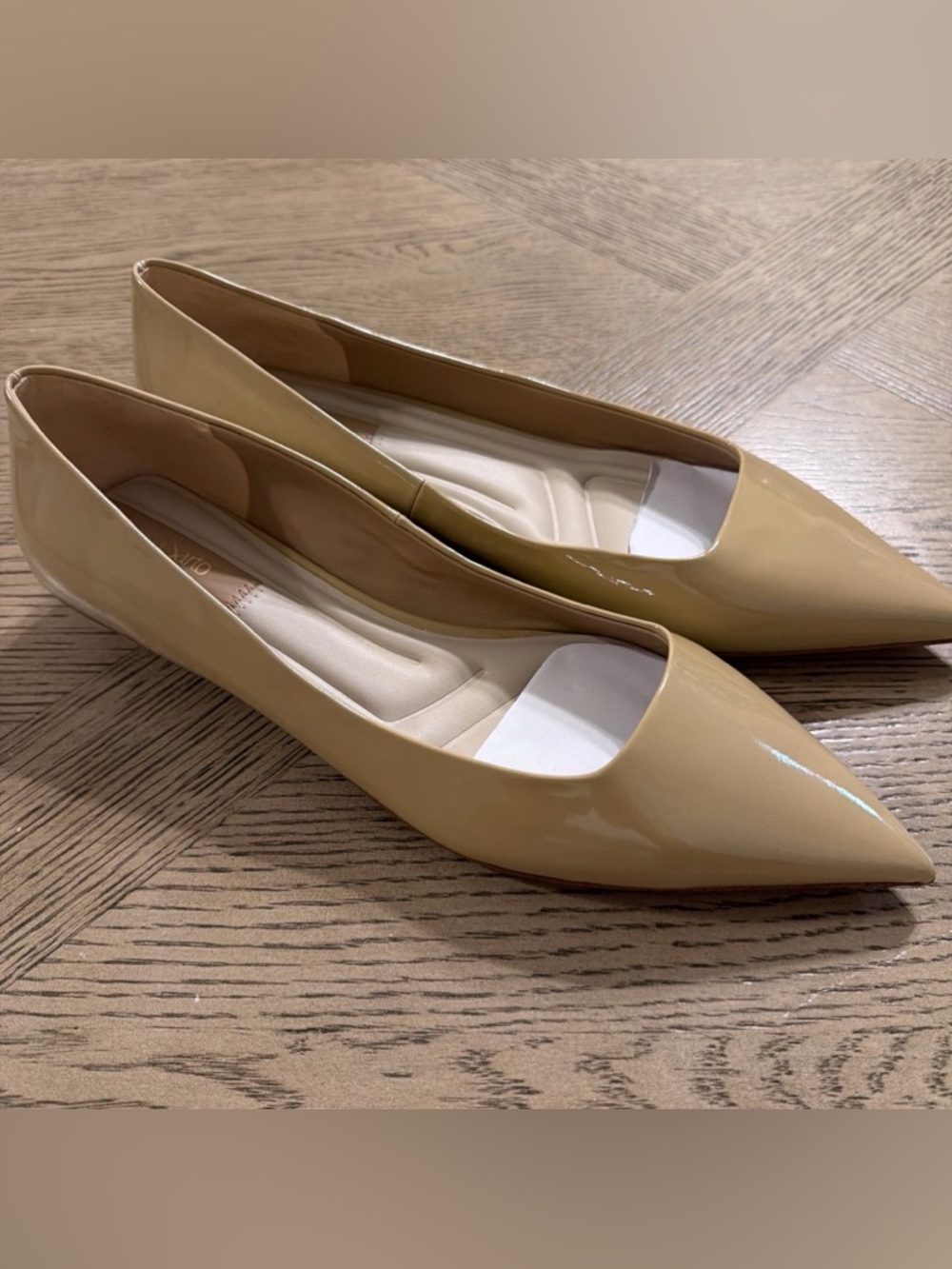 Franco Sarto Women's Prella Nude Tan Beige Low Heel Pump Size 9